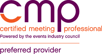 CMP - Certified Meeting Professional preferred provider. Powered by the events industry council